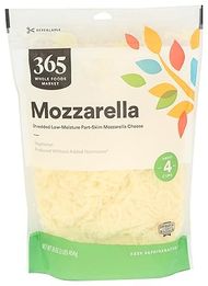 Whole Foods Market 365 Mozzarella Shred (16 oz) 
