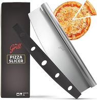 Hans Grill Rocker Blade Pizza Cutter: Large, Sharp, Professional 
