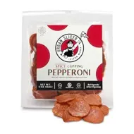 Spicy Cupping Pepperoni Pizza Slices 
