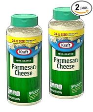 Kraft Parmesan Cheese - 2 Pack, 24oz Jars 
