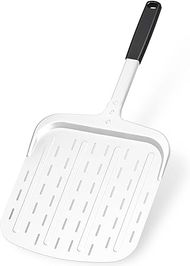 Perforated Aluminum Pizza Peel with Long Handle 
