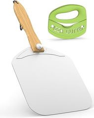 Aluminum Pizza Peel with Foldable Handle & Cutter 
