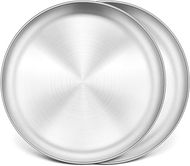 P&P CHEF Stainless Steel Pizza Pan Set (2) - Heavy Duty, Easy Clean 
