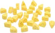 Miniature Cheese Simulation Triangle Cheesecake Figurines for Dollhouse Kitchen Decoration 
