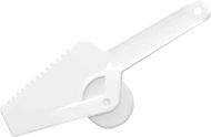 White Hard Plastic Pizza Cutter & Server
