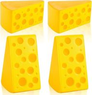 4-Piece Yellow Cheese Stress Toy - Anxiety Relief & Stress Release 
