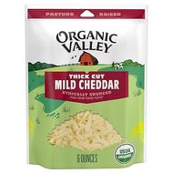 Organic Thick Cut Mild Cheddar Shreds (6 oz) 
