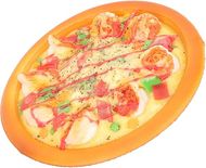 Realistic Pizza Play Set: Lifelike Simulation Food Model for Pretend Play & Photo Props 
