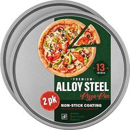 DecorRack 13" Non-Stick Pizza Pans (2 Pack) 
