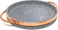 Handcrafted Soapstone Deep Dish Pizza Pan: Eco-Friendly, Durable, Non-Stick
