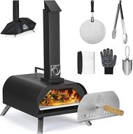 DeerFamy Portable Pellet Pizza Oven:  Party-ready, outdoor kitchen in a carry bag.
