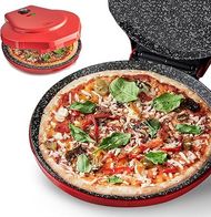 Mini Electric Pizza & Crepe Maker with 12" Ceramic Plate
