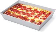 Hisencn Detroit Style Pizza Pan - 14x10x2.5", Non-Stick, Deep Dish, Square, Hard Anodized 
