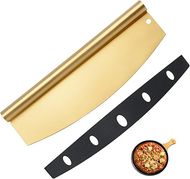 Gold Snailhouse 14" Rocking Pizza Cutter
