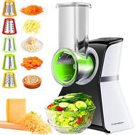 5-in-1 Electric Food Slicer & Grater:  Easy, Safe Vegetable & Cheese Prep
