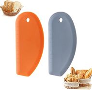 Kaloo Silicone Baking Scraper Set (2-pack, Grey/Orange)
