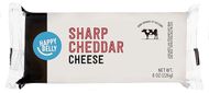 Happy Belly Sharp Cheddar Cheese Block, 8 oz 
