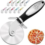 Zulay Kitchen Premium Pizza Cutter: Durable, Easy-to-Use, Dishwasher Safe (Black) 
