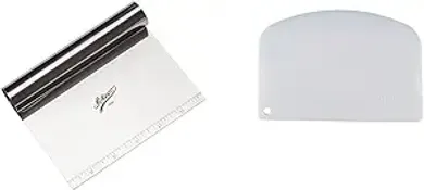 Ateco 6" Stainless Steel Bench Scraper with Measuring Guide
