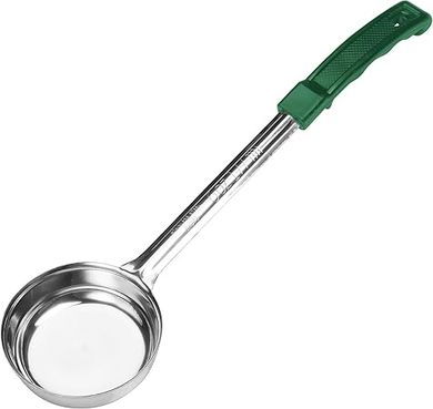 Winco 6-Ounce Green Portioning Spoon
