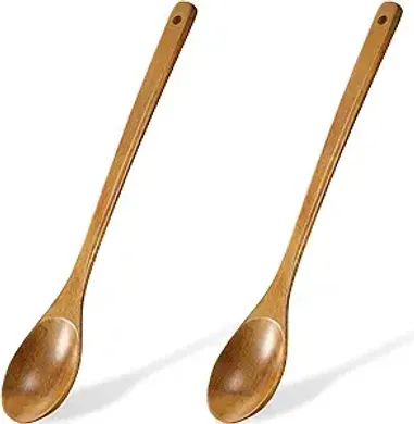 Burlywood Wooden Mixing Spoons (16.5", 2-pack)
