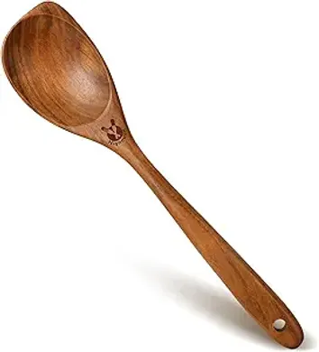 Premium Teak Wood Cooking Utensils: Spoons & Spatula Set
