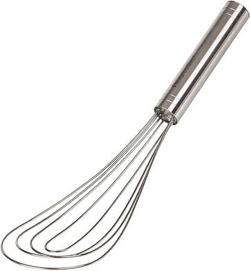 Prepworks 10" Flat Whisk:  Perfect for whisking sauces, gravies, and roux.  Dishwasher safe.
